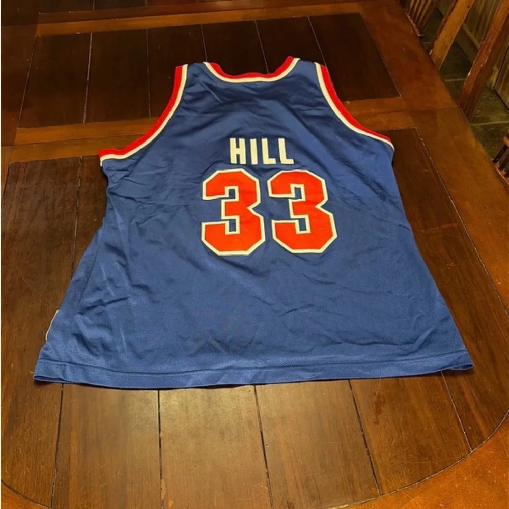 Detroit Pistons Grant Hill #33 Champion Jersey - Picture 2 of 4